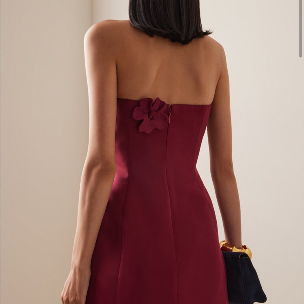 Leo Lin Exclusive Rosario
Appliquéd Crepe Bustier mini dress - Picture 2 of 3